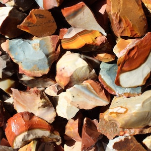 Polychrome Desert Jasper Rough Raw-Jasper Rough-1 LB Bulk Rough Rocks for Tumbling-Rough Stones-Rock Tumbling-Decorative Stones-Lapidar