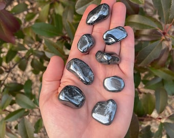 Hematite Stone - A Grade Tumbled Hematite-Polished Hematite-Healing Crystals-Bulk Crystals-Wholesale Crystals