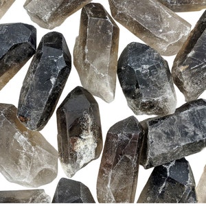 Smoky Quartz Points | 1" - 2" | Raw Smoky Quartz Crystal | 1, 5 or 10 Bulk Crystals | Healing Crystals | Healing Stones Quartz