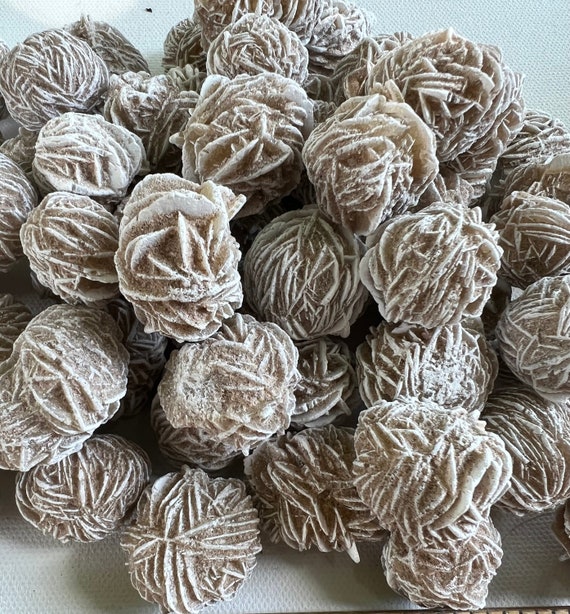MEDIUM Desert Rose Stone, 1" - 1.5" Selenite Buds, Desert Rose Crystal, Selenite Crystal, Bulk Wholesale Crystals, Bulk Selenite