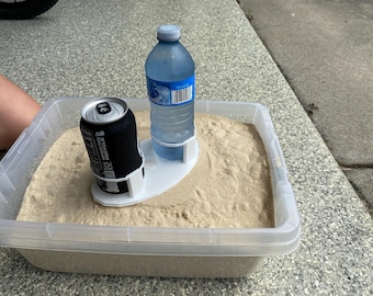 3D Print File - Beach Cup and Bottle Holder (STL Digital File)