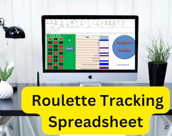 Roulette Tracker Spreadsheet for Excel | Online Casino Tool (Digital Download) - Great gift