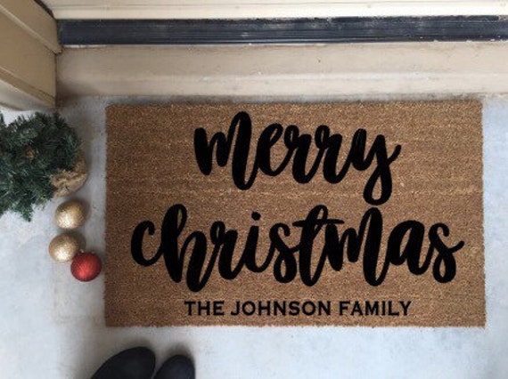 Personalized Christmas Doormat