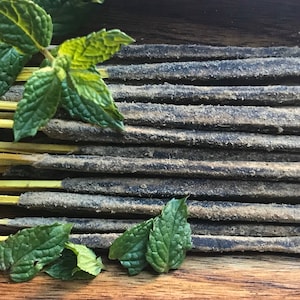 Mint Spearmint 20 Incense Sticks | Holy Smoke All-Natural Honey Resin Ceremonial Incense