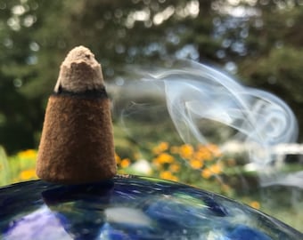 Lotus flower cone incense | 10 cones | all natural Holy Smoke Incense