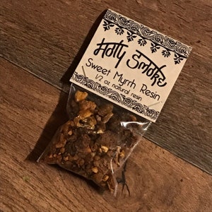 Sweet Myrrh Resin | 0.5 oz | Commiphora opoponax | Incense