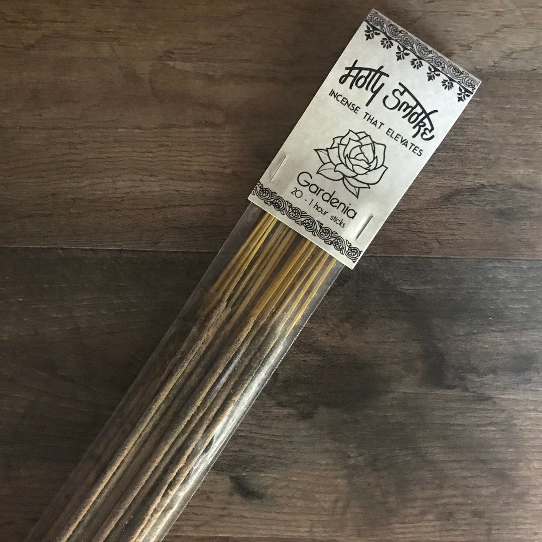 Gardenia 20 Incense Sticks Holy Smoke Allnatural Honey Resin