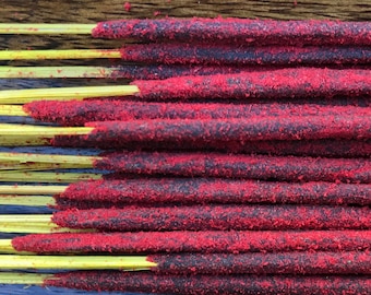 Lotus Holy Smoke All-Natural Honey Resin Ceremonial Incense Sticks floral GREEN packaging