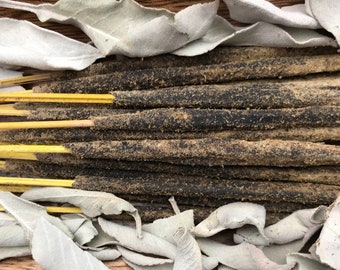 Vit salvia 10 eller 20 rökelsepinnar | Helt naturlig honungskåpsrökelse med ceremoniell smak
