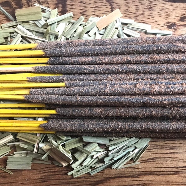 Lemongrass Lemon Grass Holy Smoke All-Natural Honey Resin Ceremonial Incense Sticks GREEN packaging