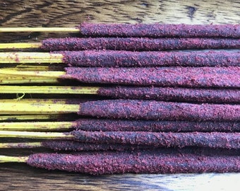 Bloom 20 Incense Sticks | Rose, Patchouli, & Musk | Holy Smoke All-Natural Honey Resin Ceremonial Incense