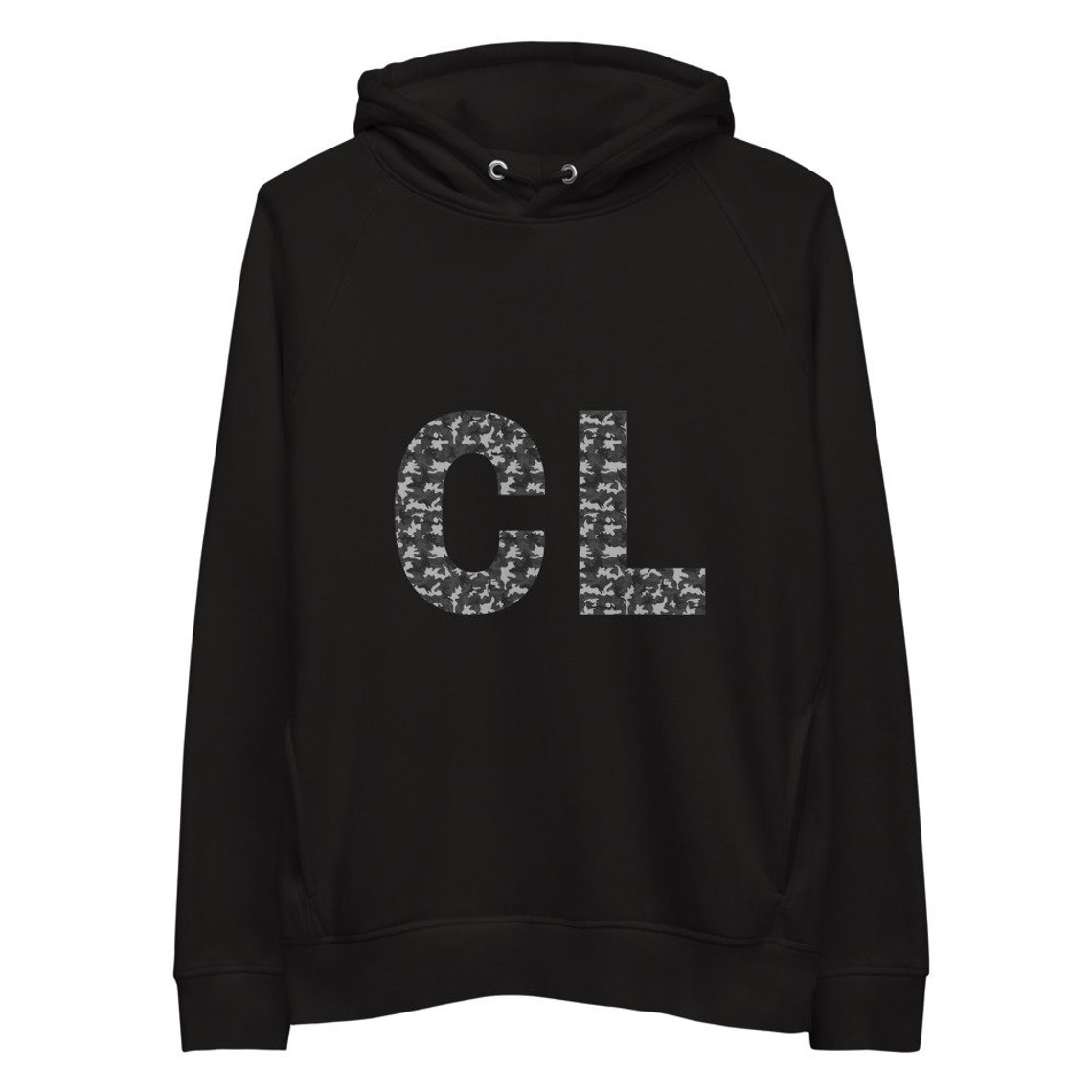black and grey camo sweatshirt