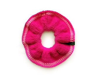 Handmade | Woman | Hot Pink Knit Spring Scrunchie for Women, by Coastland Streetwear