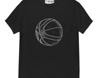 Mens | Zwart basketbal T-shirt, sport heren t-shirt