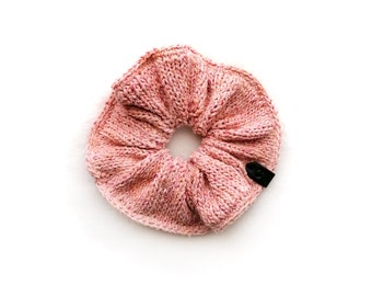 Handmade | Woman | Pale Pink Merged Knit Spring Scrunchie for Women, by Coastland Streetwear