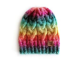 Handmade | Woman | Multicolored Womens Knitted Cap, by Coastland Streetwear