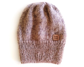 Handmade | Woman | Beige Knit Slouchy Hat for Women, by Coastland Streetwear