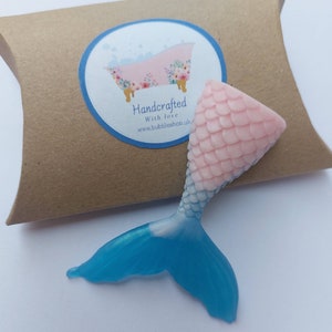 Mermaid Tail Soaps, Mermaid Soap, Party Bag Filler, Gifts, Party Favour, Birthday, Wedding Favour, Childrens Gifts.