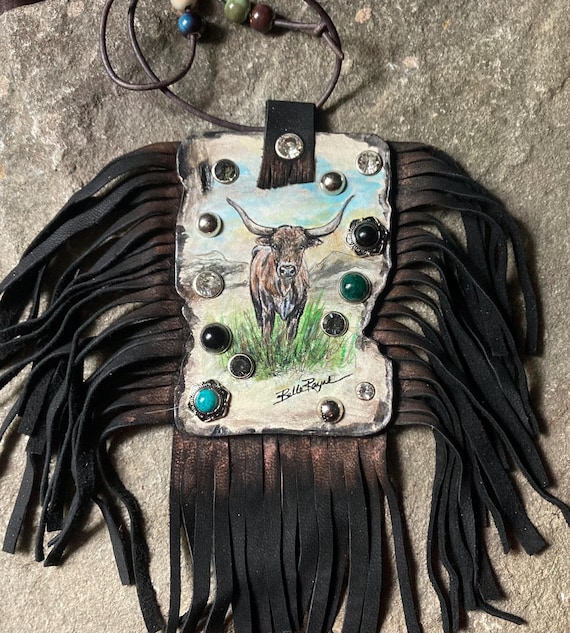 Western bag leather art