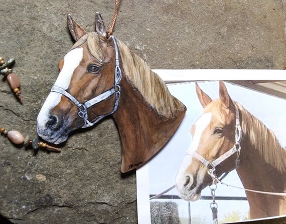 Custom Horse Portrait Keychain | Custom Pet Portrait Keychain | Custom Horse Art Western Leather charm made to order