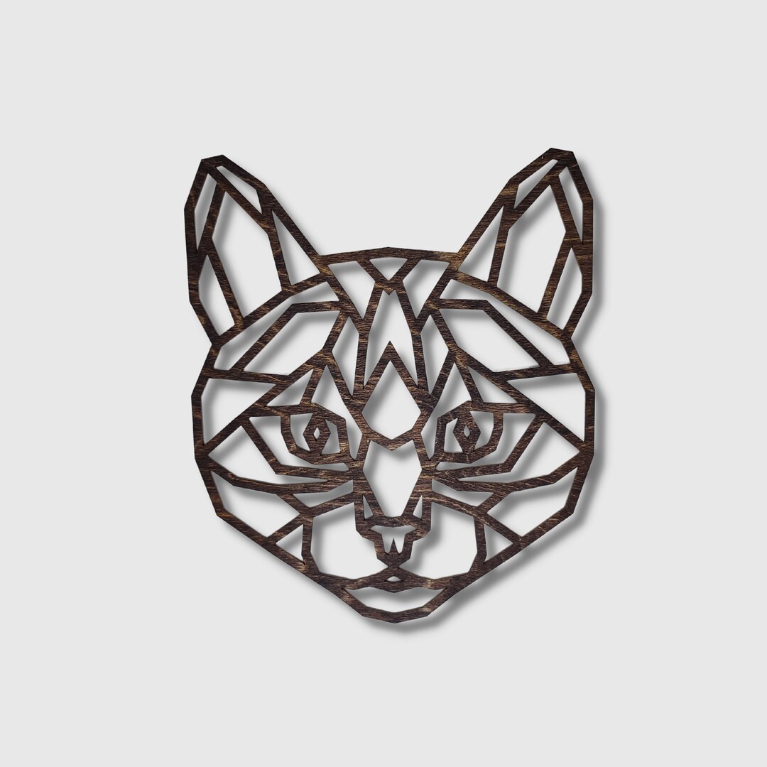 Geometric Cat Decor Modern Cat Wall Decor Cat Wall Decor Etsy UK