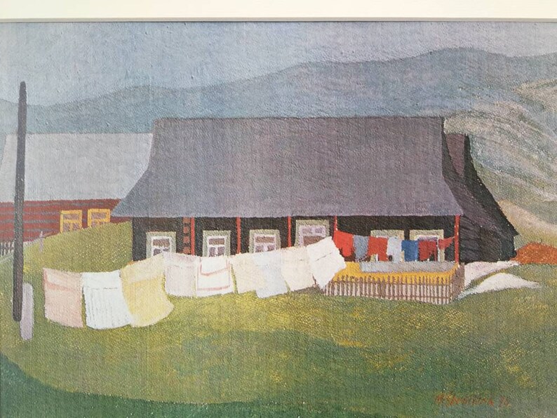 Wall Hanging Strb\u00edkov\u00e1 Margita Reproduction 1980 Giclee Print Rural Nature Vintage Reproduction Fine Art Print