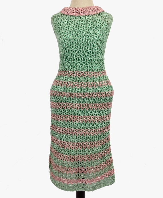 1950s Handmade Crochet Dress