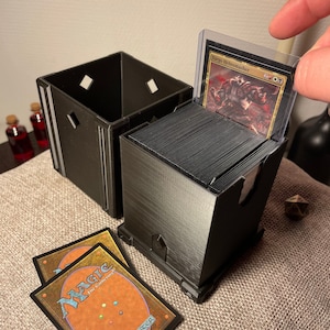 Magic the Gathering Card box. Fits 100 double sleeved cards MTG