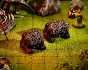 Rastreador de salud/contador de HP, para juegos de rol como D&D, DnD, Dungeons and Dragons, Pathfinder, Warhammer, MTG