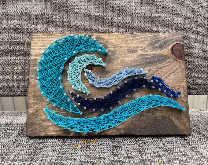 NEW DESIGN Waves String Art Beach String Art Waves Decor Etsy