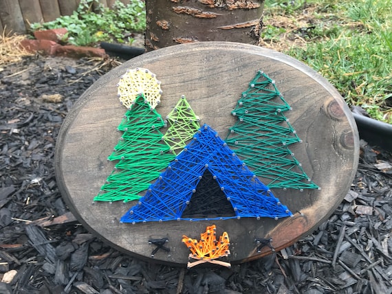 Tent Camping String Art Wood Plaque, Happy Camping Decor, Tent Camping  Sign, RV Decor, Nature Lovers Sign, Christmas Gift, Retirement Gift, -   Canada