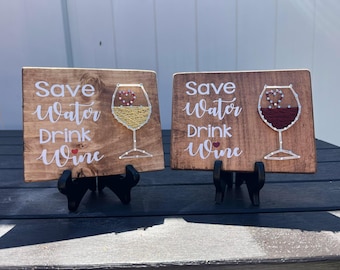 Arte con cuerdas para ahorrar agua y beber vino, arte con cuerdas para vino, decoración para amantes del vino, arte con cuerdas para cabernet, regalo de vino único, decoración de She Shed, regalo de Chardonnay