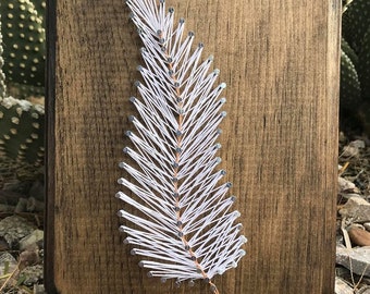 Feather String Art, Feather Sign, Feather Decor, Feather Wall Decor, Wall Art