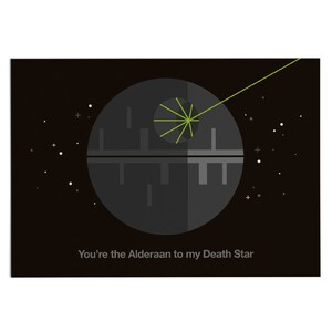 Star Wars ispirato cartolina - opera Star Wars - Guerre stellari Card - Star Wars - Guerre stellari San Valentino - Download digitale