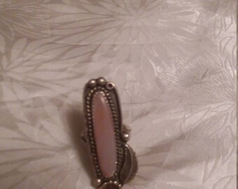Vintage Sterling Silver & Abalone Ring