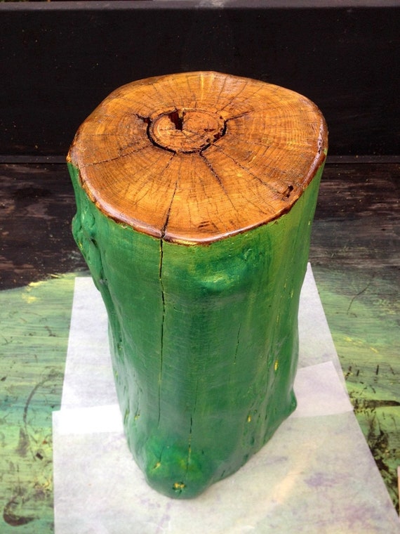 Tree Stump Stool End Table Night Stand Display Table Etsy