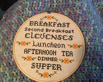 Image result for hobbit meals cross stitch