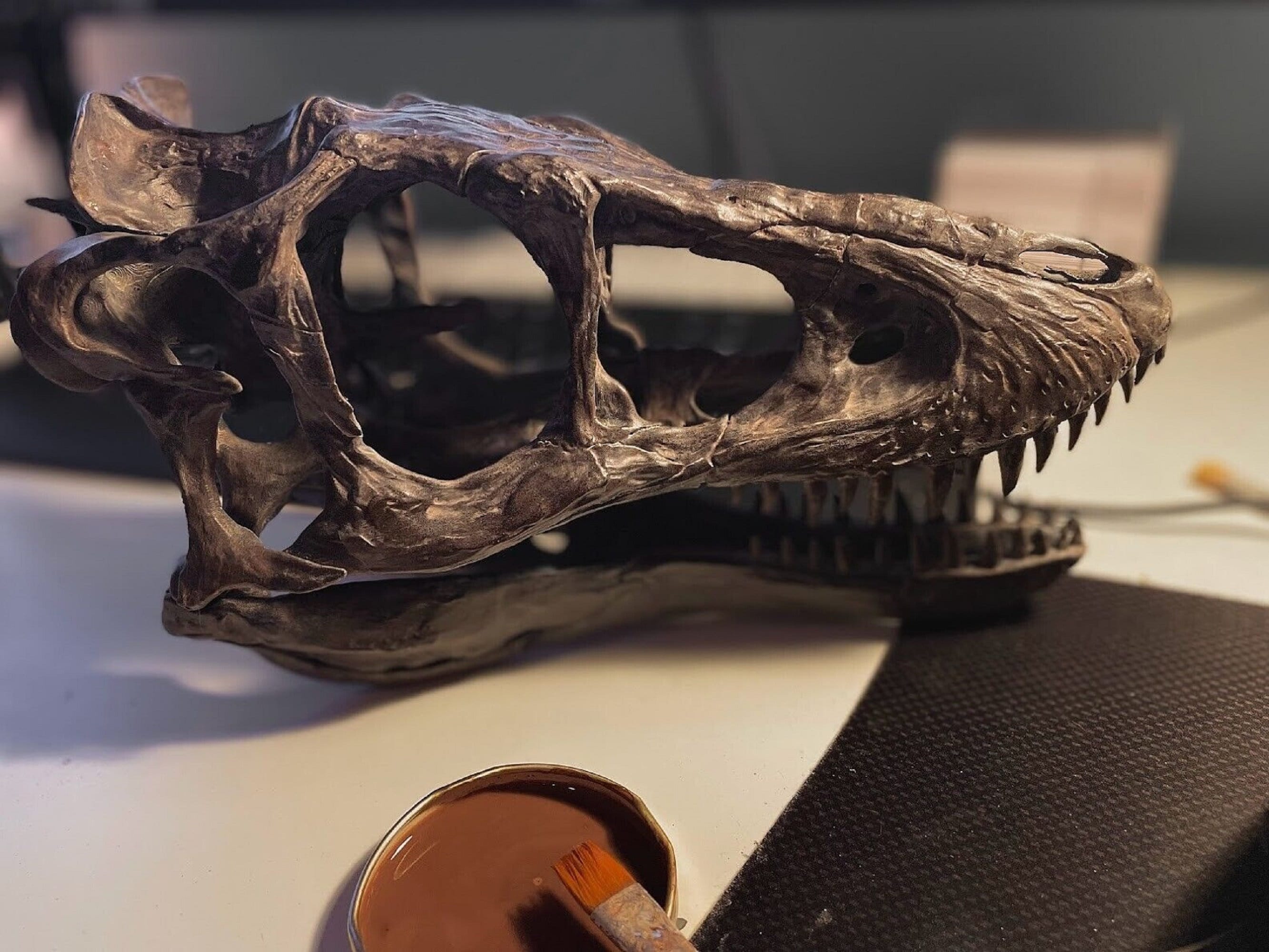 Scheletro Dinosauro 3D Articolato 13 Cm, Modello Snodabile In PLA, Decorazione Ufficio E Casa