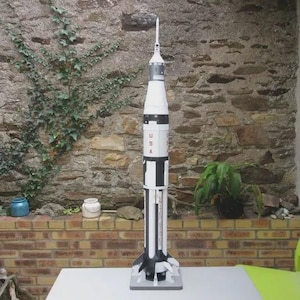 3d printed APOLLO 7 SATURN 1B rocket 1:72