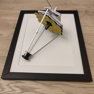 3d gedruckter James Webb Weltraum Teleskop Spiegel mit Rahmen - Webb/NASA, PAINTED