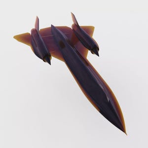 3d printed SR71 Blackbird by Lockheed Martin aircraft 1/48