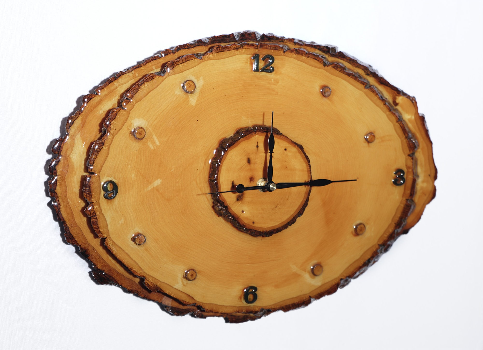 Classic Oak Wood Clock Etsy