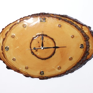 Classic Oak Wood Clock