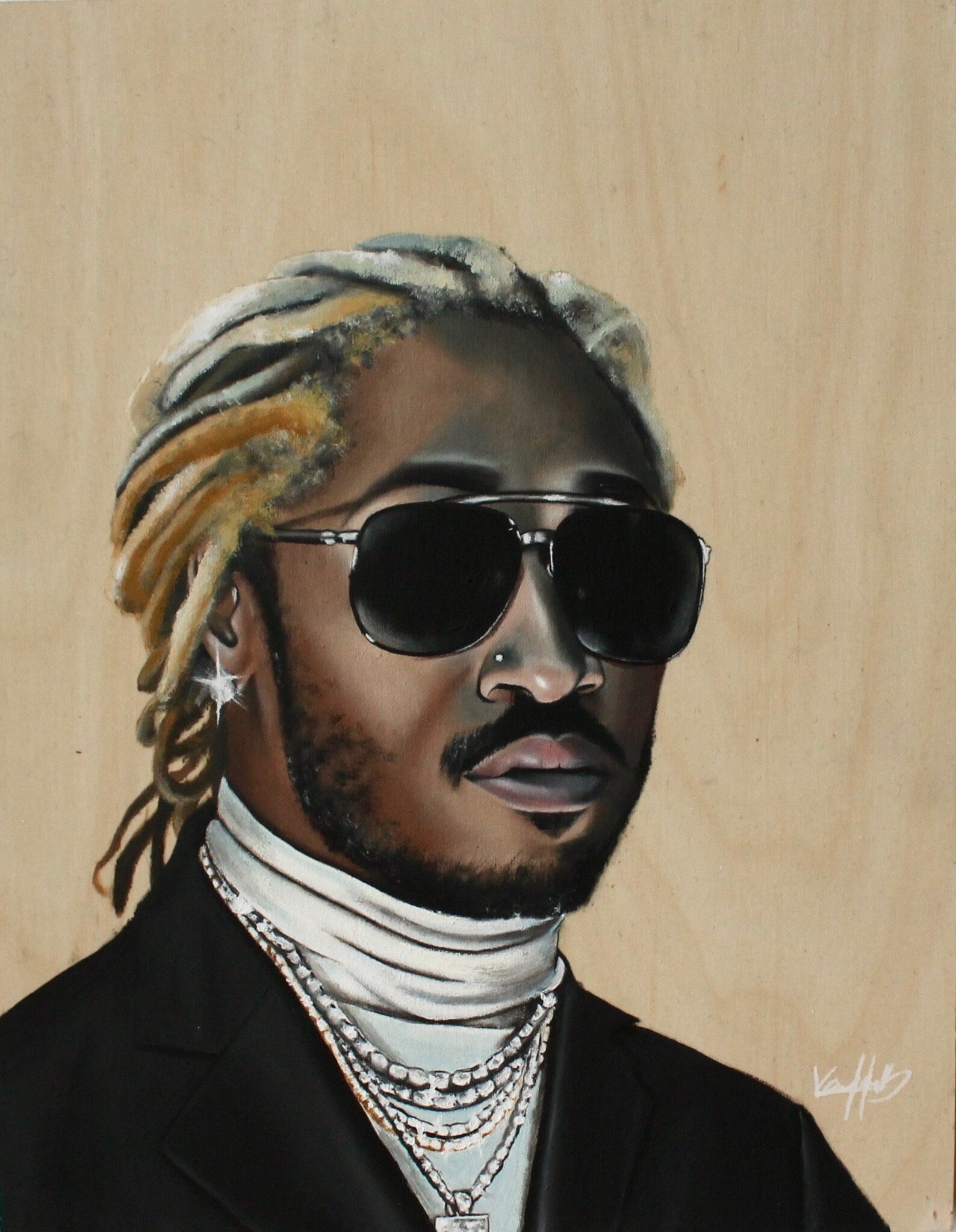 Rapper painting set Art set of 4 Hip hop art set custom Etsy