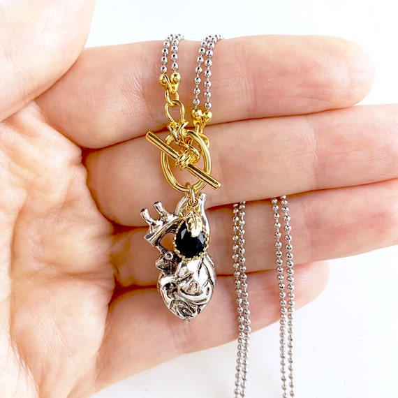 Etsy anatomical shop heart necklace
