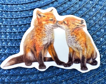 Fox pair sticker