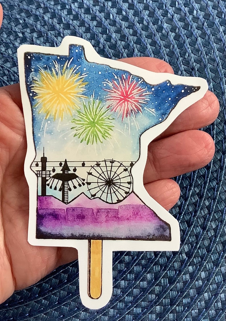 Mn State Fair Sticker Minnesota State Fair “on a Stick” Sticker - Etsy