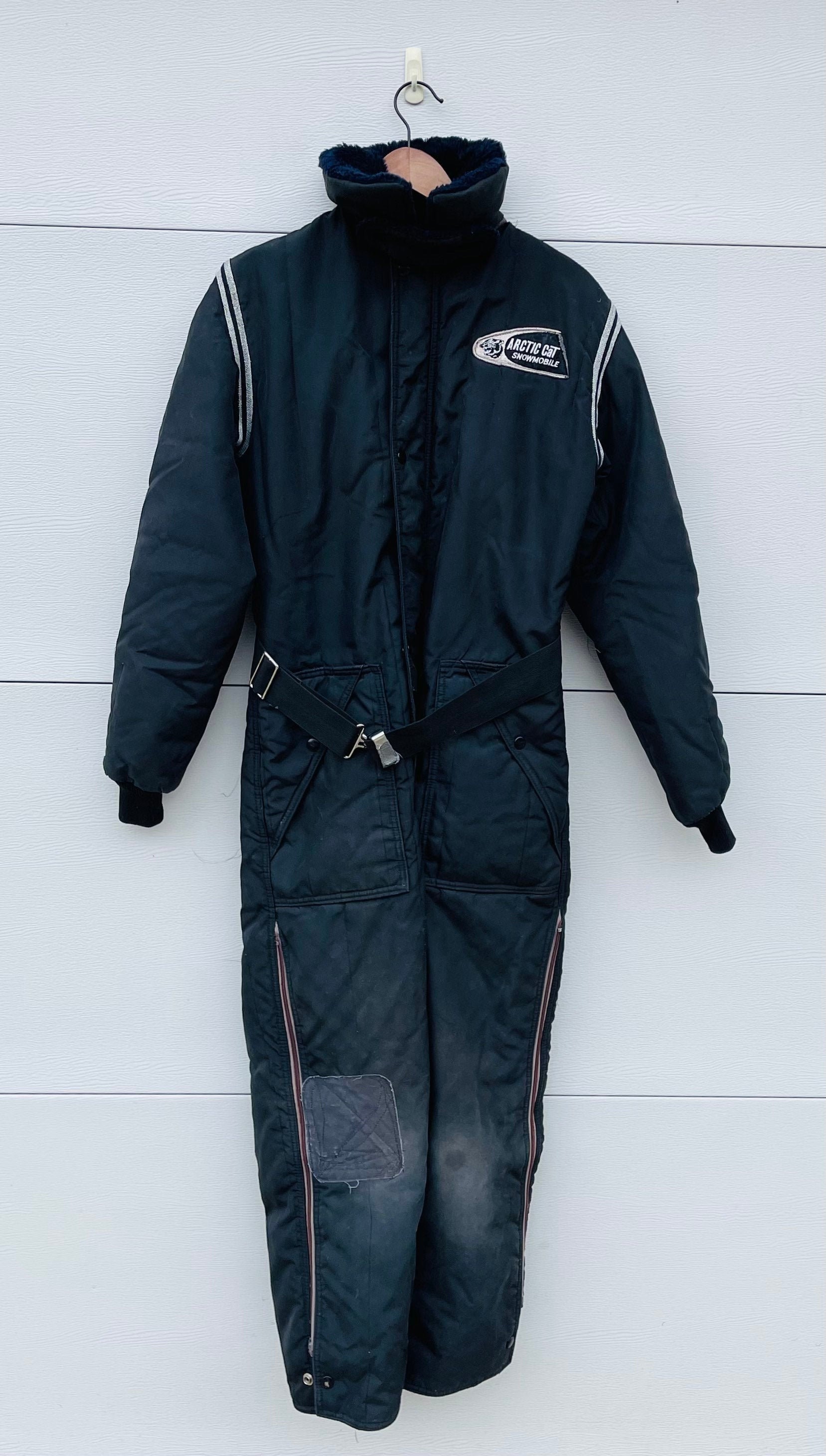 Arctic Cat Snowmobile Suit Parche Vintage Negro USA Mujer Etsy