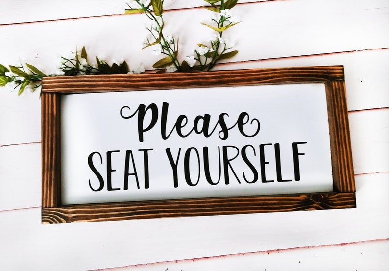 Bitte setzen Sie sich Zeichen Bauernhaus Dekor Toilette | Etsy