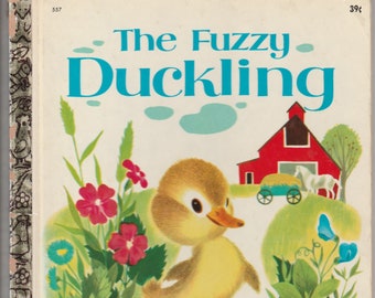 Vintage 1969 Little Golden Book -- The Fuzzy Duckling